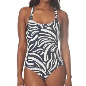 Hurley Ladies Swimsuit Blue White Size Small NWT